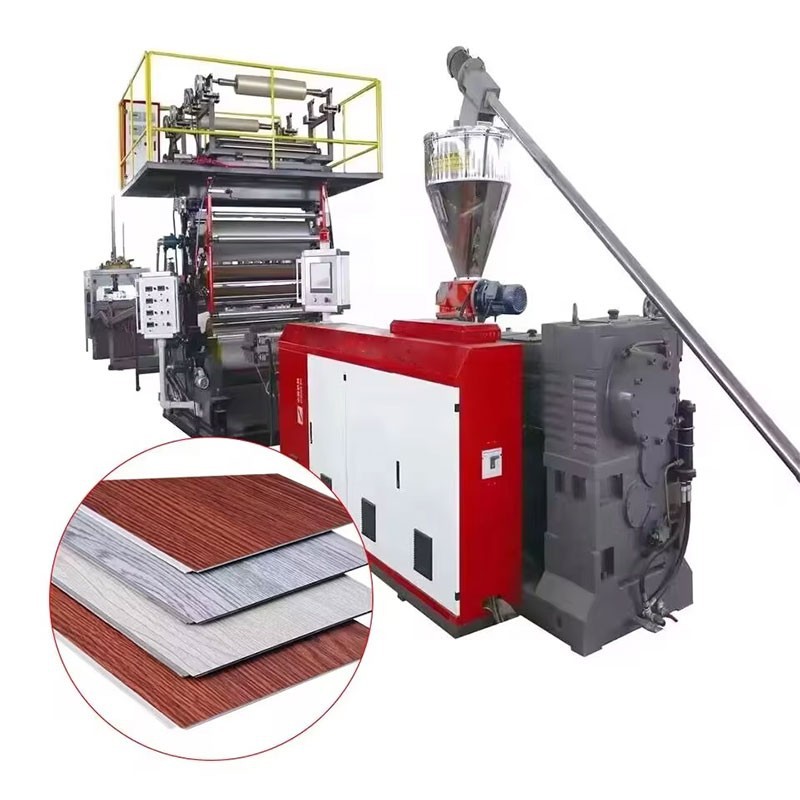 Máy ép đùn sàn nhựa composite SPC